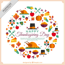Para que tengas una idea, básicamente es una celebración tradicional que lleva ya muchos años instalada en éstos países. Download Vector Happy Thanksgiving With Geometric Elements Vectorpicker