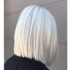 Straight Bob Hair New Short White Hair Ideas 2019 Short White Hair Hair Styles Straight Bob Haircut