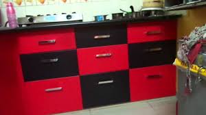 vanity red and black kitchens of colour
