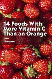 14 Foods With More Vitamin C Than An Orange Vitamin C Foods Healthy Food Facts Health Diet Foods