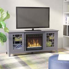 Birch Lane Tv Stand With Fireplace Jennings Tv Stand For Tvs Up To 60 Inches Fireplace Included Fireplace Tv Stand Electric Fireplace Tv Stand Entertainment Center
