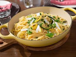 Spaghetti With Zucchini And Squash Recipe Food Network Recipes Lemon Spaghetti Giada De Laurentiis Recipes