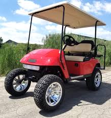 Amazon reviews… works perfectly fits my 36 volt ez go. 13 Hp Kawasaki Ez Go Red 4 Seater Gas Golf Cart Lifted With Extended Roof Rear Flip Seat