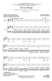 Time Warp Richard O Brien Sheet Music For Mixed Choir
