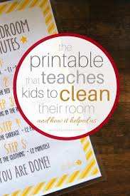How to clean bedroom step by step. The Printable That Teaches Kids How To Clean Their Room Unhurried Home