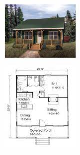 One bedroom house plans also work for guest houses or pool houses. One Story Style House Plan 49119 With 1 Bed 1 Bath Tiny House Floor Plans House Plans Tiny House Plan