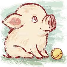 Estás viendo el recurso educativo de infantil para imprimir y descargar gratis: Pig And Ball And Ball Pig Arte Del Cerdo Cosas Lindas Para Dibujar Produccion Artistica