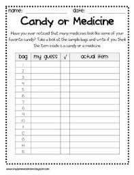 Is It Candy Or Medicine Red Ribbon Week Elementary Printables Medicine Safety