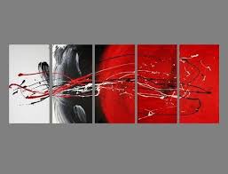 A black background makes the hazy. Living Room Wall Art Black And Red Abstract Art Extra Large Wall Ar Art Painting Canvas