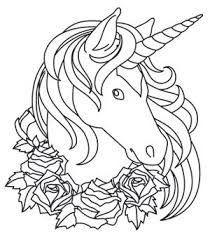Craft Dark Beauty With This Detailed Unicorn Design Accented By Ethereal Roses Downloads As A Licorne Coloriage Coloriage Cheval Coloriage Licorne A Imprimer