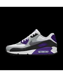Nike Air Max 90 Essential Id Purple White Grey Black Womens Shoes Outlet Nike Air Max 90 Nike Air Max Nike Shoes Air Max