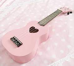 Pin By Pastel Prettiness On Happy Hearts Ukulele Pink Love Guitar