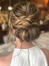Wedding Hairstyles Updo Messy Boho Wedding Hairstyles Updo With Braid Wedding Hairstyles Medium Length Mother Of The Bride Hair Hair Styles Bride Hairstyles