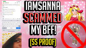 … original 10/10 add object. Iamsanna Is A Scammer Screenshot Proof Youtube