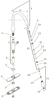 Unlike other kitchen faucet manufacturers, kohler also provides a wind range of spare parts for your new faucet that are extremely easy to obtain. Kohler Simplice Pull Down Secondary Faucet K 597 Ereplacementparts Com