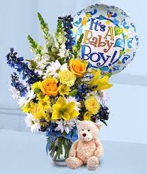 There are 2060 baby boy bouquet. Baby Boy Surprise New Baby Flowers New Baby Products Flower Arrangements