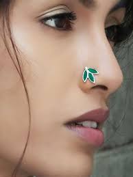 Buy Silver Green Nose Ring Online At Theloom Nose Ring Jewelry Nose Jewelry Nose Ring