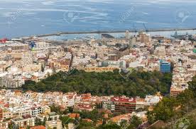 Santa cruz reabre al tráfico el carril 0 de las teresitas tras ordenar su uso y señalización. Aerial View Of Santa Cruz De Tenerife Spain Stock Photo Picture And Royalty Free Image Image 28072863