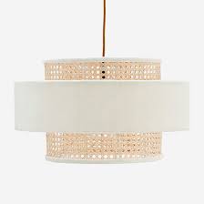 Das schlichte, aber dennoch einprägsame design. Bambus Lampe Samt Weiss Skandinavische Hangelampe Online Kaufen