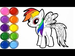 Gambar mewarnai kuda poni rainbow dash. Belajar Menggambar Dan Mewarnai Kuda Poni Rainbow Dash Youtube