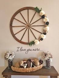 Zeckos wooden wagon wheel decorative wall hanging room decor. Pier Surplus Pl50020 36 In Steel Rimmed Wooden Wagon Wheels Decorative Wall Decor Set Of Two
