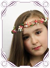 How to make a babys breath floral crown in under 15 min. Coral Floral Crown Halo Artificial Bridal Bouquets Silk Wedding Flower Packages Flowers For Ever After
