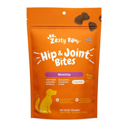 Zesty Paws mobility soft chews for dogs