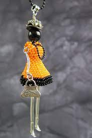 Fashionable Doll Pendant Necklace By Edora Jewels Beaded Jewelry Diy Doll Brooch Beaded Jewelry