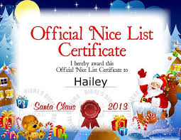 Watch their eyes light up from the excitement of receiving a certificate directly from santa. Santa Nice List Certificate Nice List Certificate Santa Nice List Awesome Lists