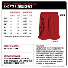 Ironville Size Charts