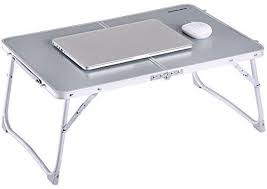 Amazon Com Foldable Laptop Table Superjare Bed Desk Breakfast Serving Bed Tray Portable Mini Picnic Table Laptop Table For Bed Bed Tray Storage Spaces
