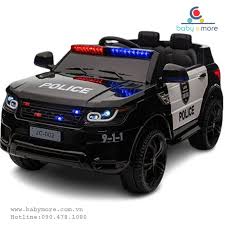 Ô tô điện trẻ em cảnh sát Police JC002 có còi hú - BABYMORE