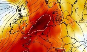 uk weather heat chart turns black as temperatures rocket in