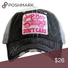 Jeep Hair Don T Care Baseball Hat Adorable Jeer Hair Don T Care Baseball Hat Super Cute And Most Comfortable Hat Ever Perf Jeep Hair Trucker Hat Pink Jeep