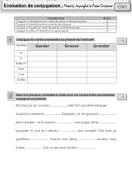 Conjuguez ces verbes au passé composé. Eval Verbe 3 Temps Cm1 Ma Maitresse De Cm1 Cm2