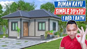 Ada di antara rumah di bawah sangat popular di internet yang menjadi bukti betapa gah seni bina dan rekaannya yang. Design Rumah Kayu Simple 1 Bilik 1 Bilik Air 20 X20 Ft 6x6 M Youtube
