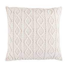Euro sham monogram will be 3 in height and centered on the top of the sham. Hiend Accents Cable Knit Euro Sham 26x26 Cream Overstock 25634454