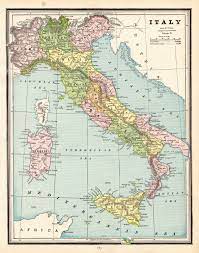 Cette carte est issue de la base carticque monde contient les contours vectoriels des provinces du pays au 1er janvier 2008. 1901 Antique Italy Map Crams Atlas Map Of Italy Gallery Wall Etsy Italy Map Map Wall Art World Map Decor