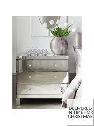 Mirrored Chest Of Drawers Glass