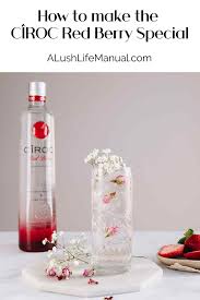 An Easy Cocktail Recipe Using The Ciroc Red Berry Vodka Simple And Summery Fresh And Light Vodka Recipes Drinks Cocktail Recipes Easy Vodka Cocktails Recipes