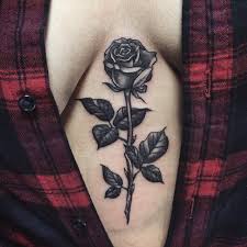 Sternum Rose For Justine Thanks Again Rose Tattoo On Back Rose Chest Tattoo Flower Wrist Tattoos