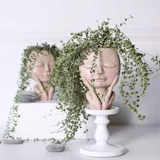 Check spelling or type a new query. Girls Face Head Planter Vase Flower Arrangement Vase With Flowers Succulent Pot Garden Ornament White Matte Ceramic Craft Qw Big Deal 7bbac Goteborgsaventyrscenter