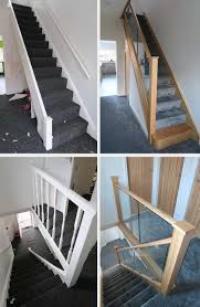 Before And After Glass And Wood Staircase Renovations Medlock Staircases Staircase Remodel Stairs Design Staircase Design