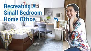 A bedroom can be the perfect spot. Recreating A Small Bedroom Home Office Mf Home Tv Youtube