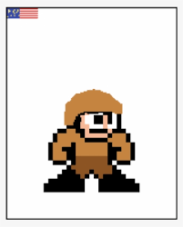 8 bit megaman colored grid. Murica 8 Bit Mega Man Pixel Png Image Transparent Png Free Download On Seekpng