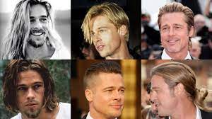 Brad pitt's once upon a time in hollywood. Every Brad Pitt S Hairstyle Men S Hairstyles Inspiration Youtube
