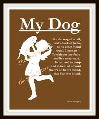 Girl And Dog Poem Silhouette Chocolate Brown And White 8 X 10 Print Wall Art Free Ship Dog Poems Girl And Dog Dog Quotes