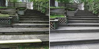 This deck has quite the stark before and after, swipe to check it out! Prolong The Lifespan Of Your Deck How To Refinish A Deck