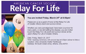 Relay for life is the american cancer society's signature fundraising event. Relay For Life Of Greater Athens Woub Public Media