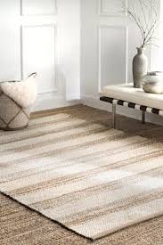 Maui Striped Jute Basketweave Natural Rug Rugs Usa Rugs How To Clean Carpet